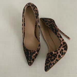 Pretty Little Thing Leopard Print Heel Size 7 (UK 5)